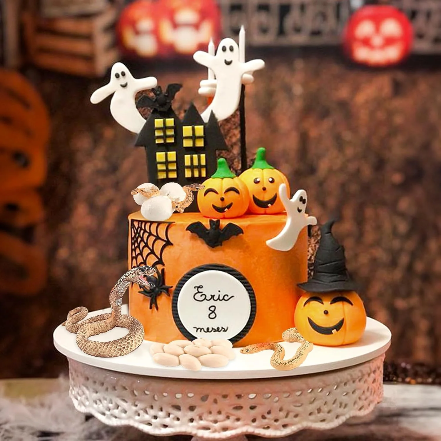 Rismise Schlange Wachstumszyklus Cobra Wachstumszyklus Modell Figuren Spielzeug Mini Cobra Schlange Figur Schlange Lebenszyklus Figur Lernspielzeug Schlange Tier Trick Reptil Halloween Prank Requisite - Image 5
