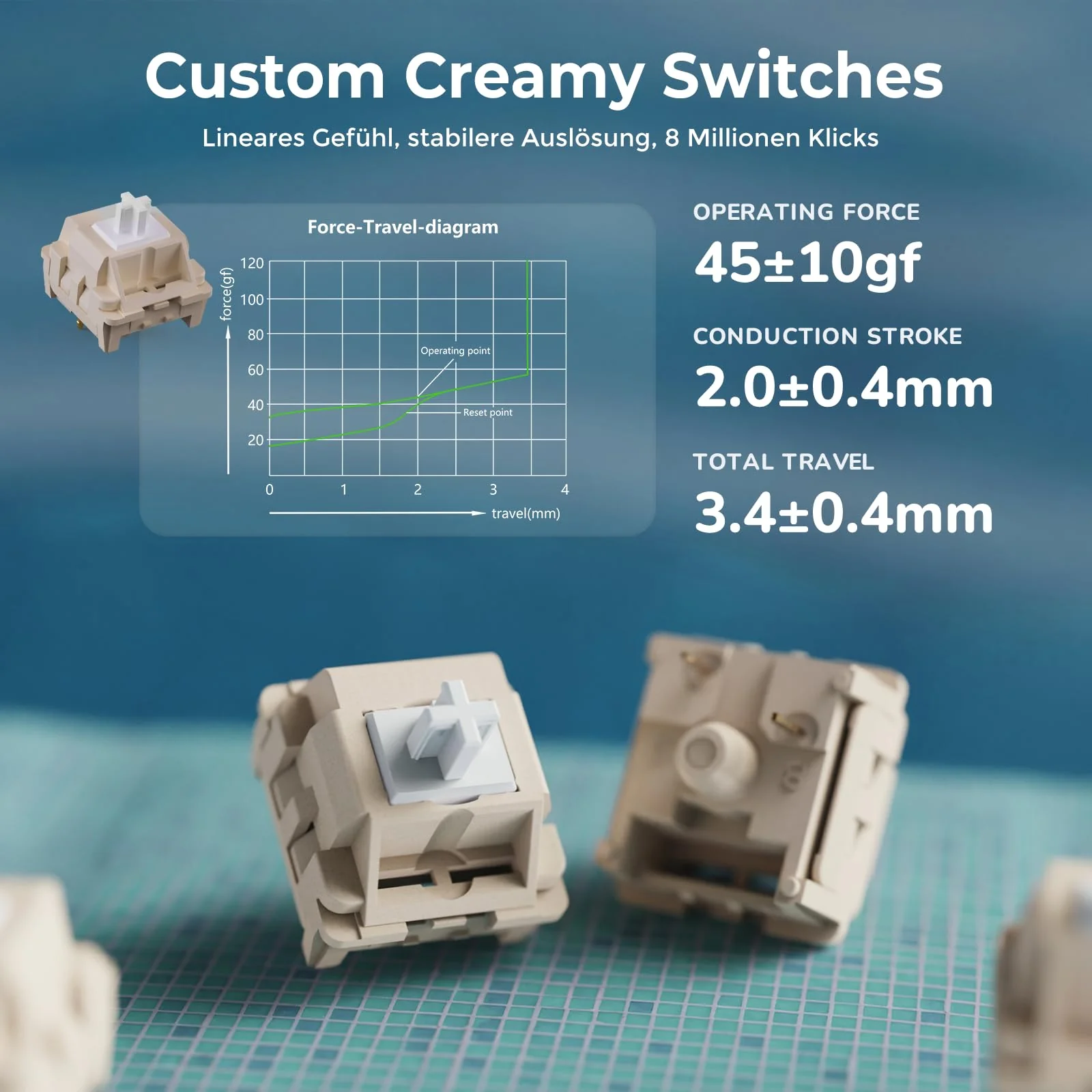 RK ROYAL KLUDGE R75 Mechanische Tastatur Kabellos 75%, Gasket Gaming Tastatur 75 Prozent TKL mit Knopf QWERTZ RGB Bluetooth/2.4G/USB-C PBT Tastenkappen QMK/VIA, Hot Swap Linearer Creamy Switches - Image 8