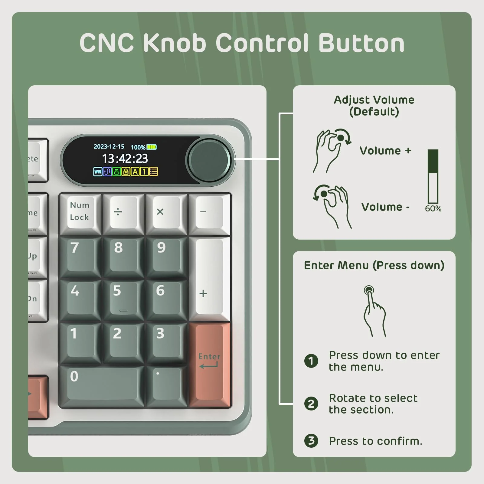 RK ROYAL KLUDGE S98 Mechanische Tastatur mit Smart Display & Knopf, Top Mount 96% Kabellose Mechanische Tastatur BT/2.4G/USB-C, Hot-Swap-fähige, Software-Unterstützung, Massiver Akku, 98 Tasten