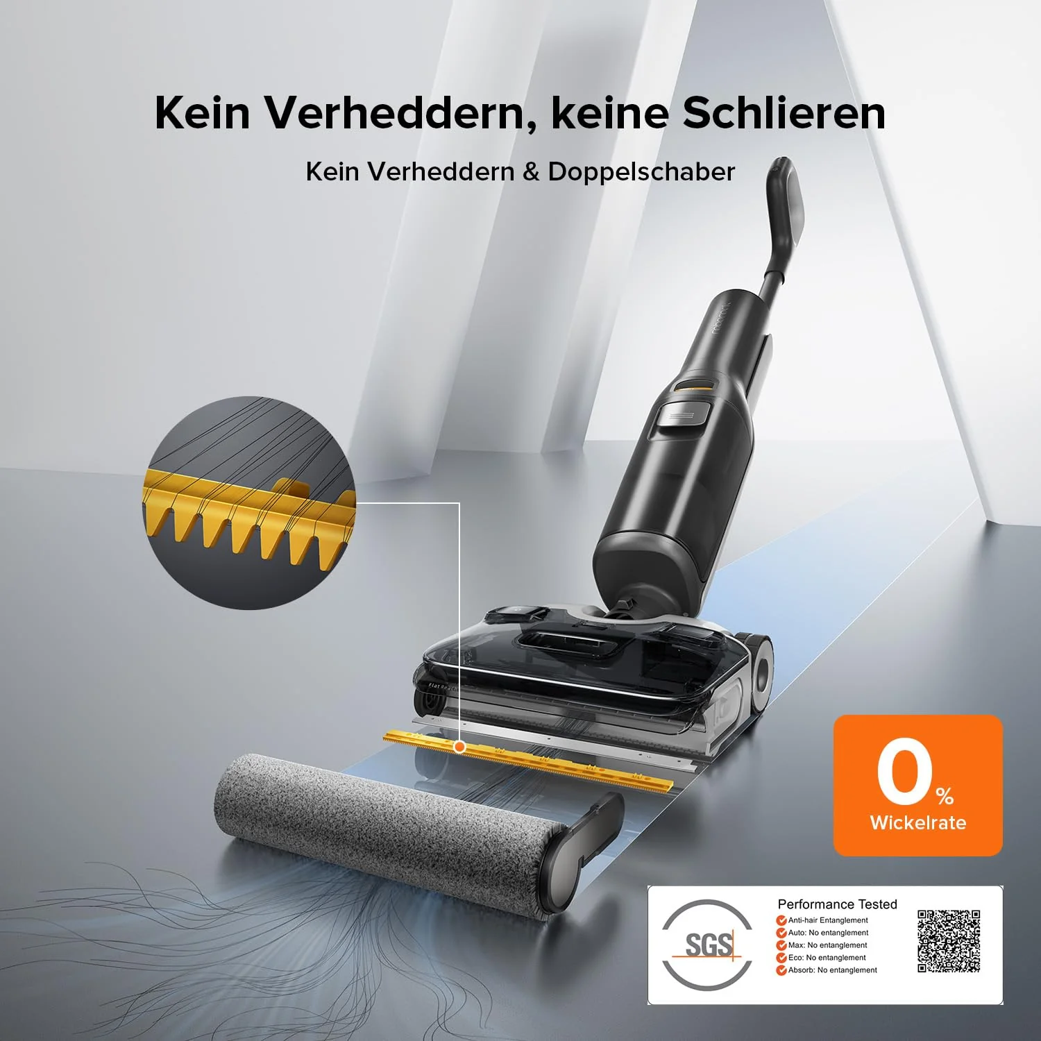 Roborock F25 ALT Staubsauger-Mopp, Nass-Trocken-Staubsauger, kabelloser Hartbodenreiniger mit 20.000 Pa, mit KI-unterstützten Rädern, 90°C Heißluft-Schnelltrocknen & Heißwasser-Selbstreinigung Mopp - Image 5