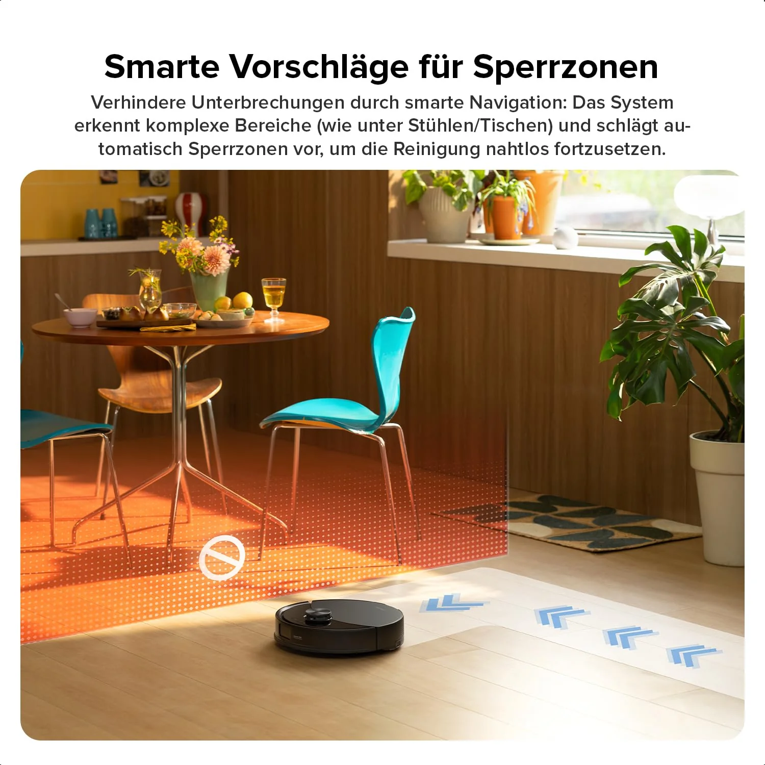 roborock Q10 S5 Saugroboter mit Wischfunktion, 10.000 Pa HyperForce Saugkraft, Dual Anti-Tangle System, Auto Lifting Mopping, Ideal für Tierhaare, Teppiche, Hartböden (Schwarz) - Image 2