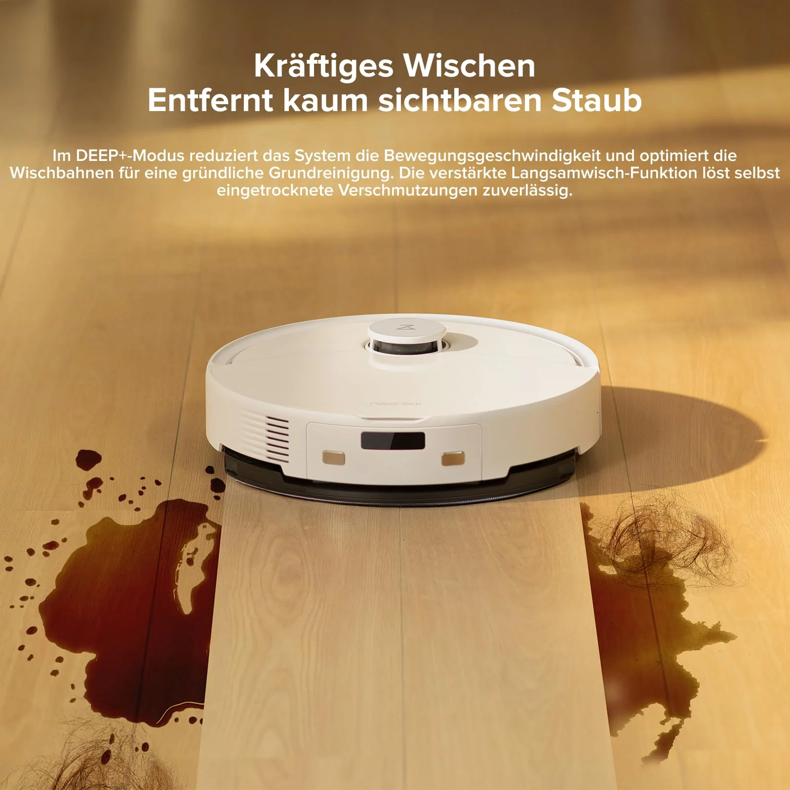 roborock Q10 X5 Saugroboter mit Wischfunktion, 10.000 Pa Saugkraft, Dual Anti-Tangle System, JawScrapers Bürste, intelligente Hindernisvermeidung, Saug und Wischroboter für Tierhaare&Teppiche, Weiß - Image 6