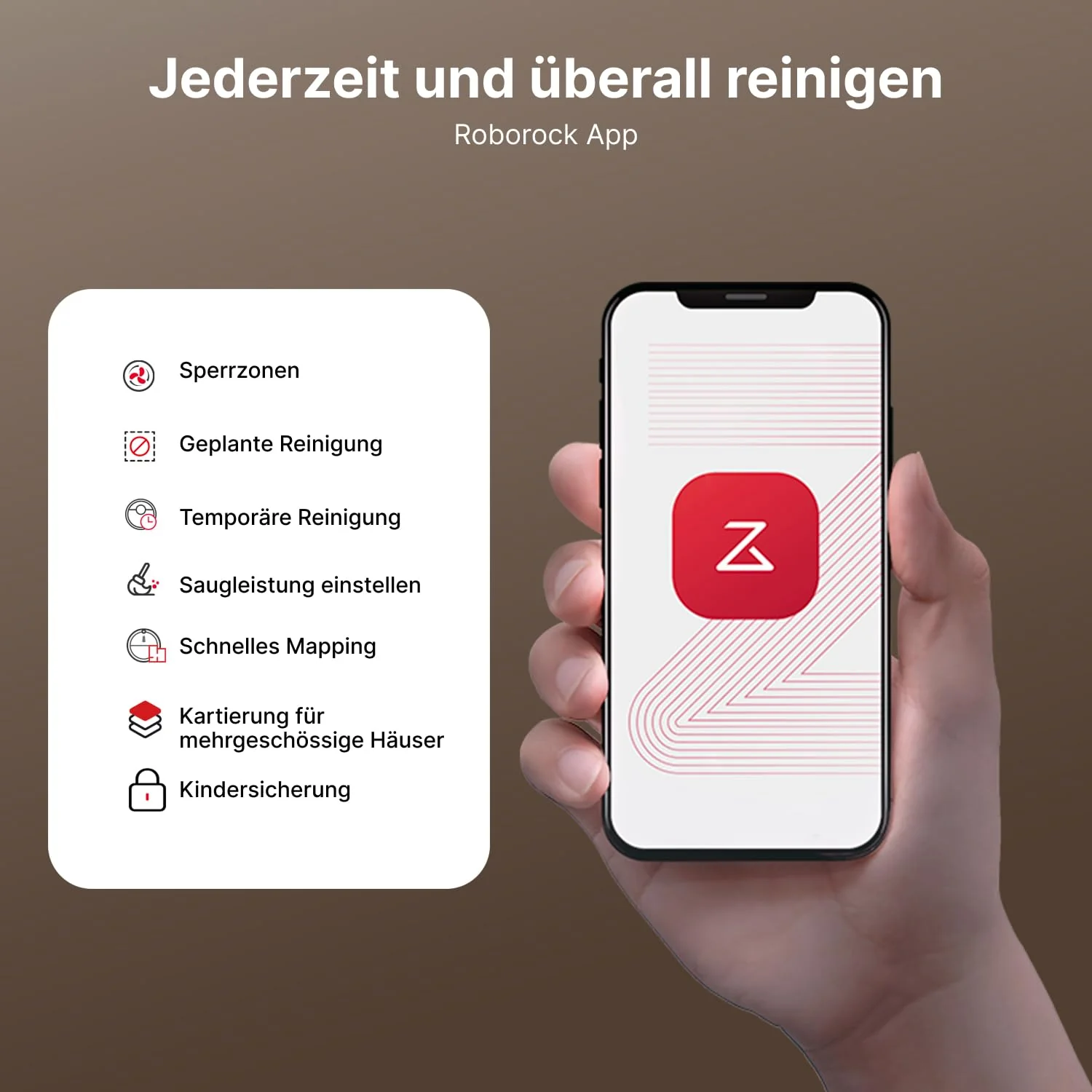roborock Q10 X5+ Saugroboter mit Wischfunktion, Auto-Entleerungsstation für 7 Wochen, 10000 Pa Saugkraft, Dual Anti-Tangle System, intelligente Hindernisvermeidung, PreciSense-LiDAR Navigation,Schwarz - Image 2