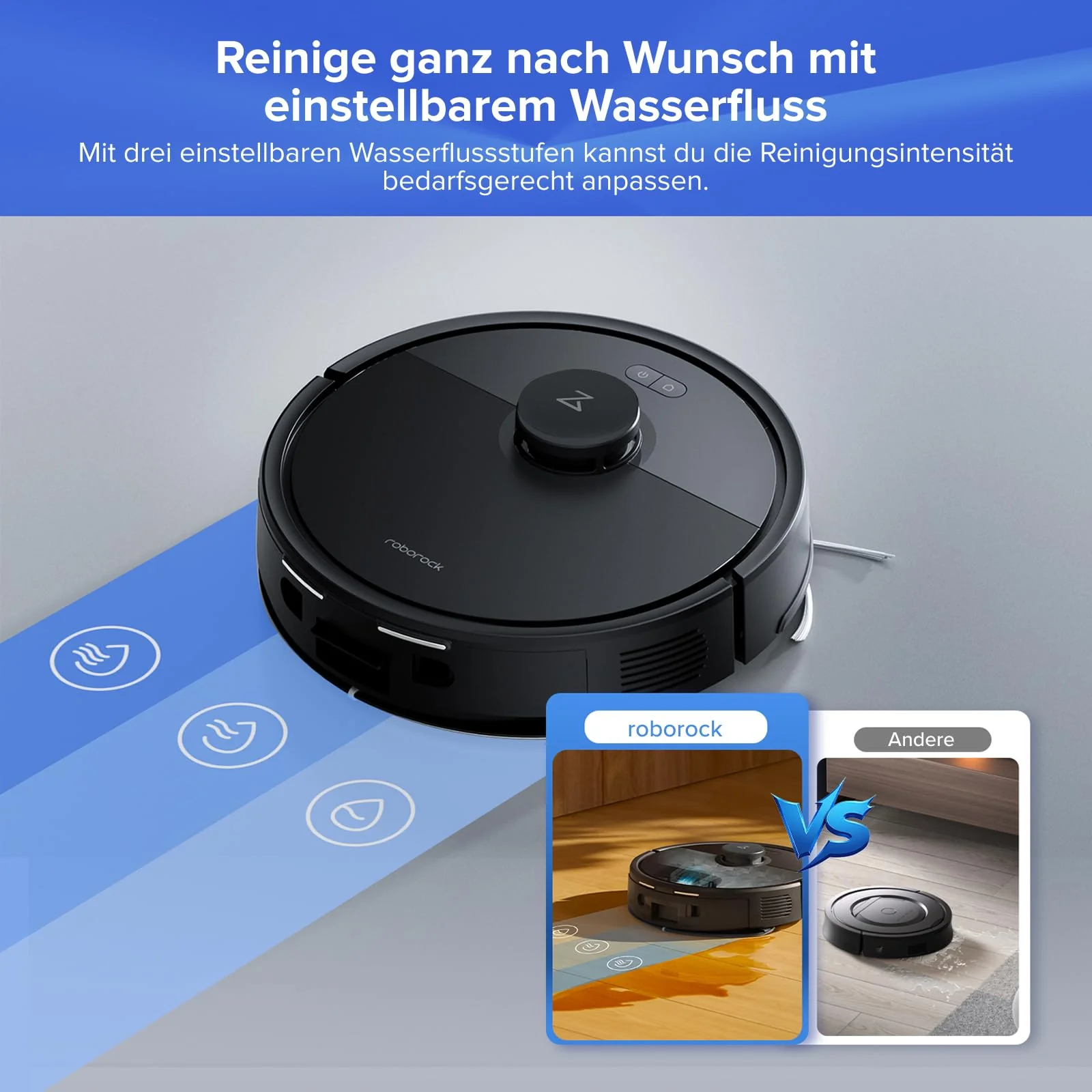 roborock Q7 L5+ Set Saugroboter mit Wischfunktion Absaugstation, verbessert von Q5 Pro+, Dual Anti-Tangle System, 8000Pa Saugkraft, LiDAR-Navigation, Staubsauger Roboter für Teppiche&Tierhaar, Schwarz - Image 5