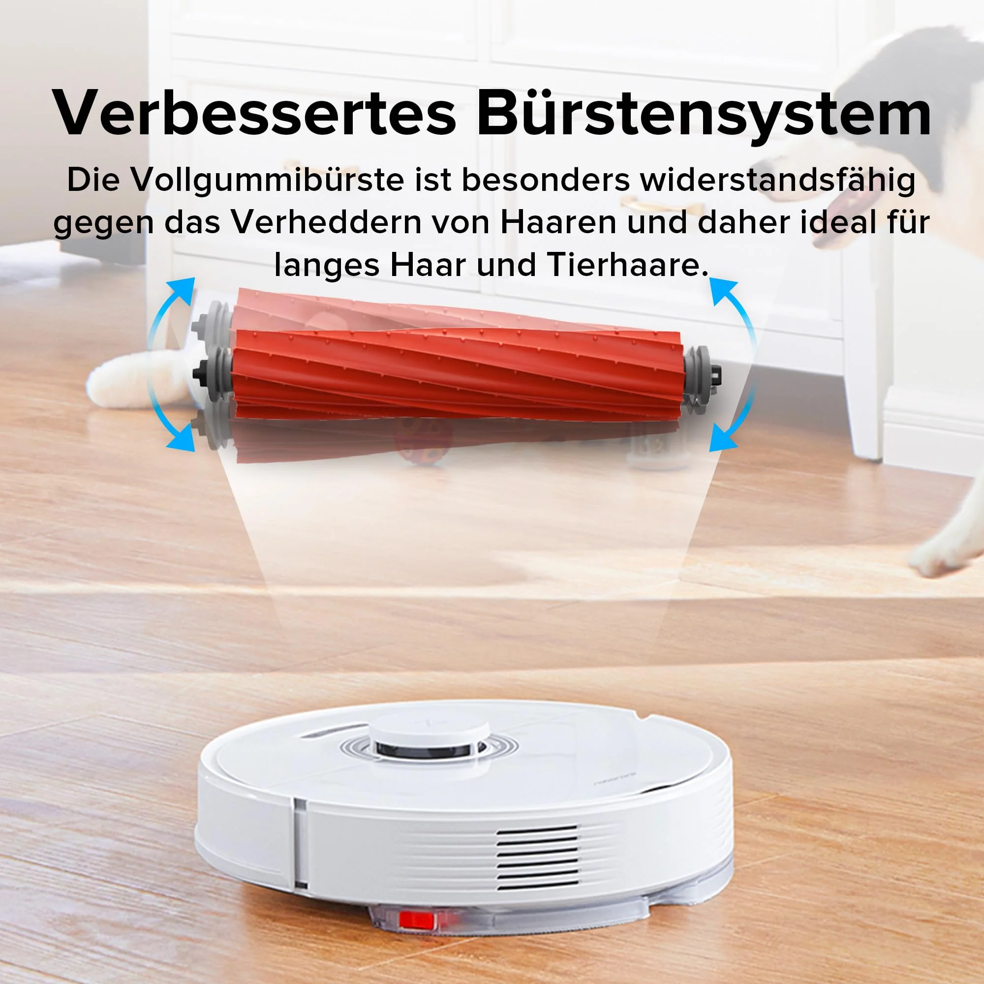 roborock Q7 Max+ Saugroboter mit Absaugstation, Vollgummibürste, 4200Pa Saugkraft, Staubsauger Wischroboter PreciSense-LiDAR-Navigation & 3D Mapping, Teppiche, Tierhaare, App/Alexa (Weiß) - Image 6
