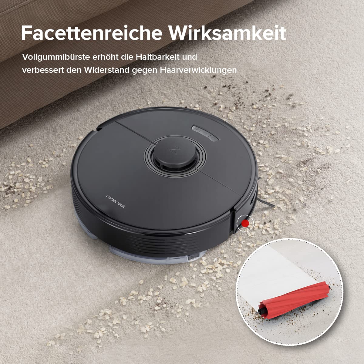roborock Q7 Max Staubsauger, Roboter, 4200 Pa, 180 Minuten Akkulaufzeit, Roboter, selbstheilend, mit Lidar-Navigation, Kartografie, WiFi/APP/Alexa, Upgrade des S5 Max (schwarz) - Image 2
