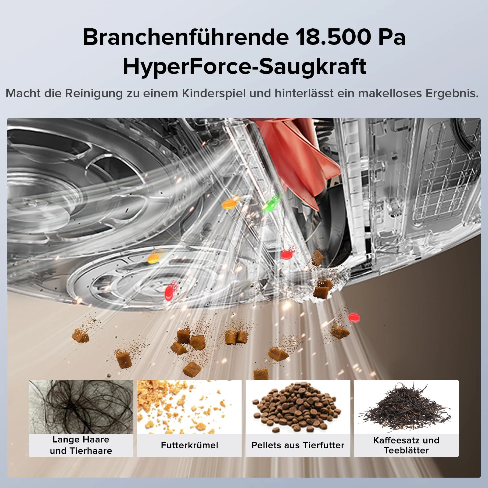 roborock Qrevo Edge S5A Saugroboter mit Wischfunktion,Dual Anti-Tangle-System,18.500Pa,FlexiArm Design Kantenreinigung, Hebarem Wischmopp,75℃ Heißwasser-Moppwäsche (Schwarz) - Image 8