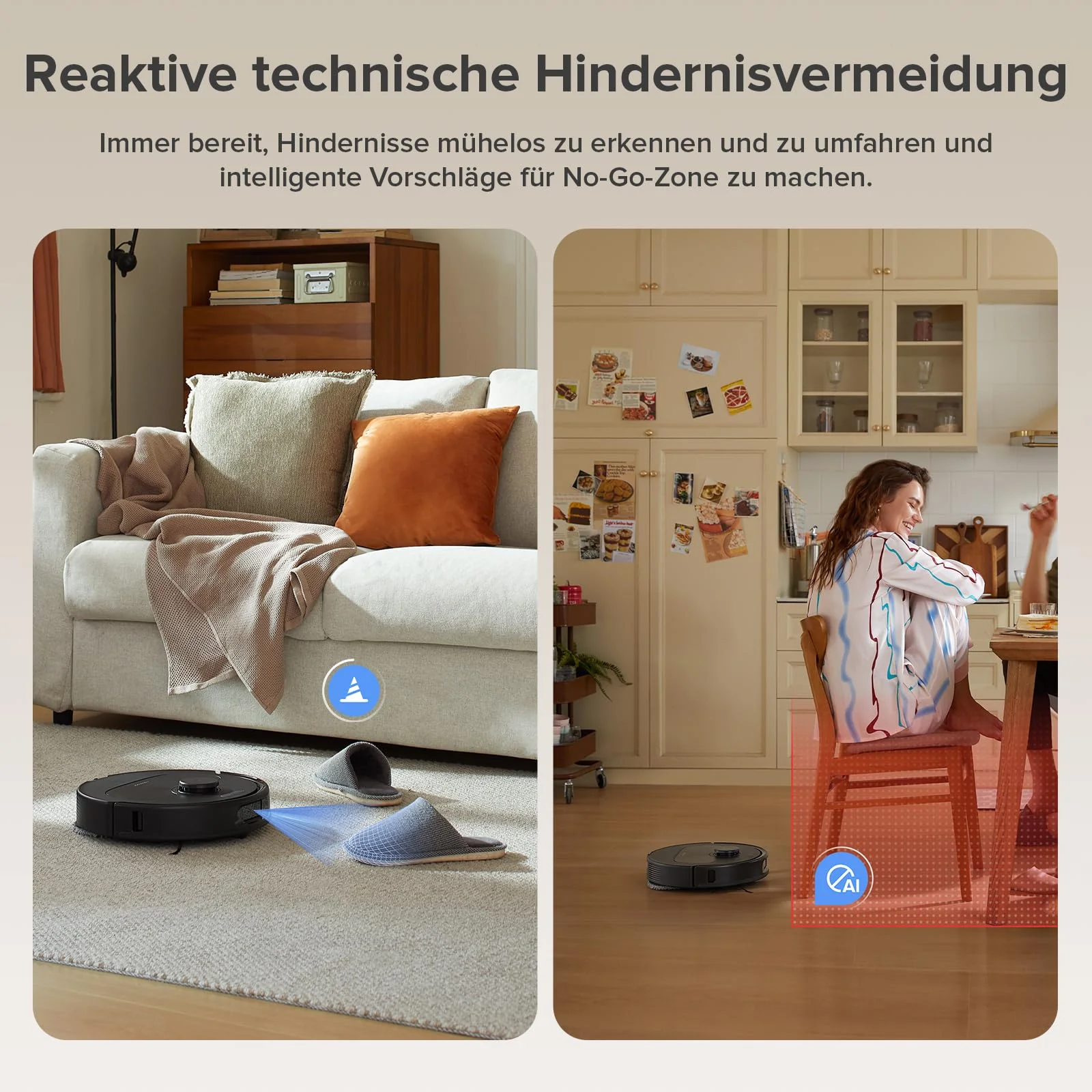 roborock Qrevo Serie Saugroboter mit Wischfunktion&Hebarem Wischmopp, 8000Pa Saugkraft(verbessert von Qrevo S), Anti-Verfilzungs-Seitenbürste, Hindernisvermeidung, All-in-One Dock, Schwarz(QV 35A) - Image 8