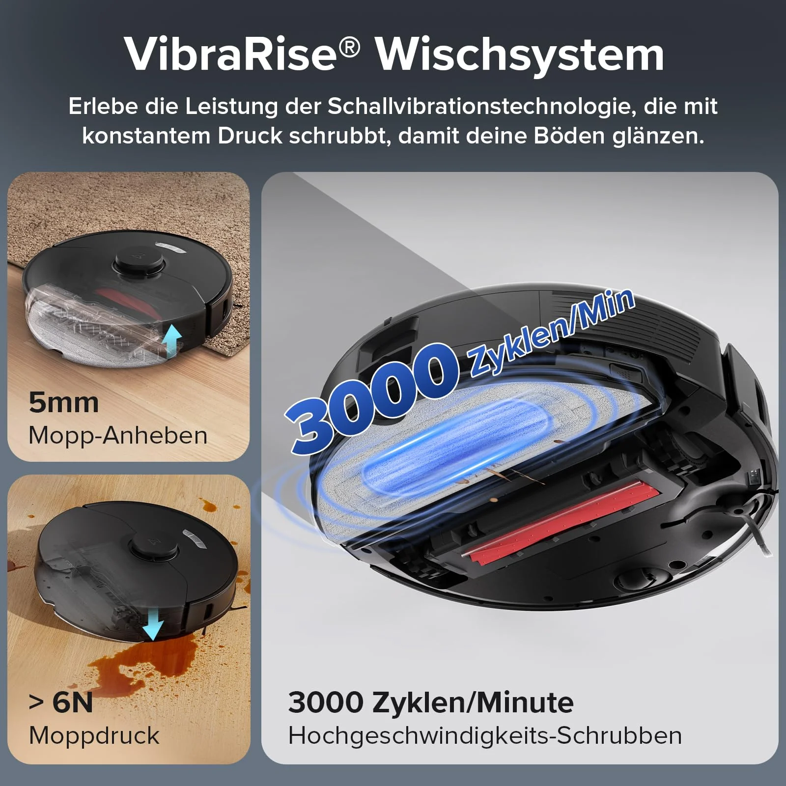 roborock S7 Max Ultra Saugroboter mit selbstentleerender/selbstwaschender/selbsttrocknender/selbstbefüllender/selbstreinigender Station (5500 Pa, aktive Hindernisvermeidung, App/Sprachsteuerung) - Image 7