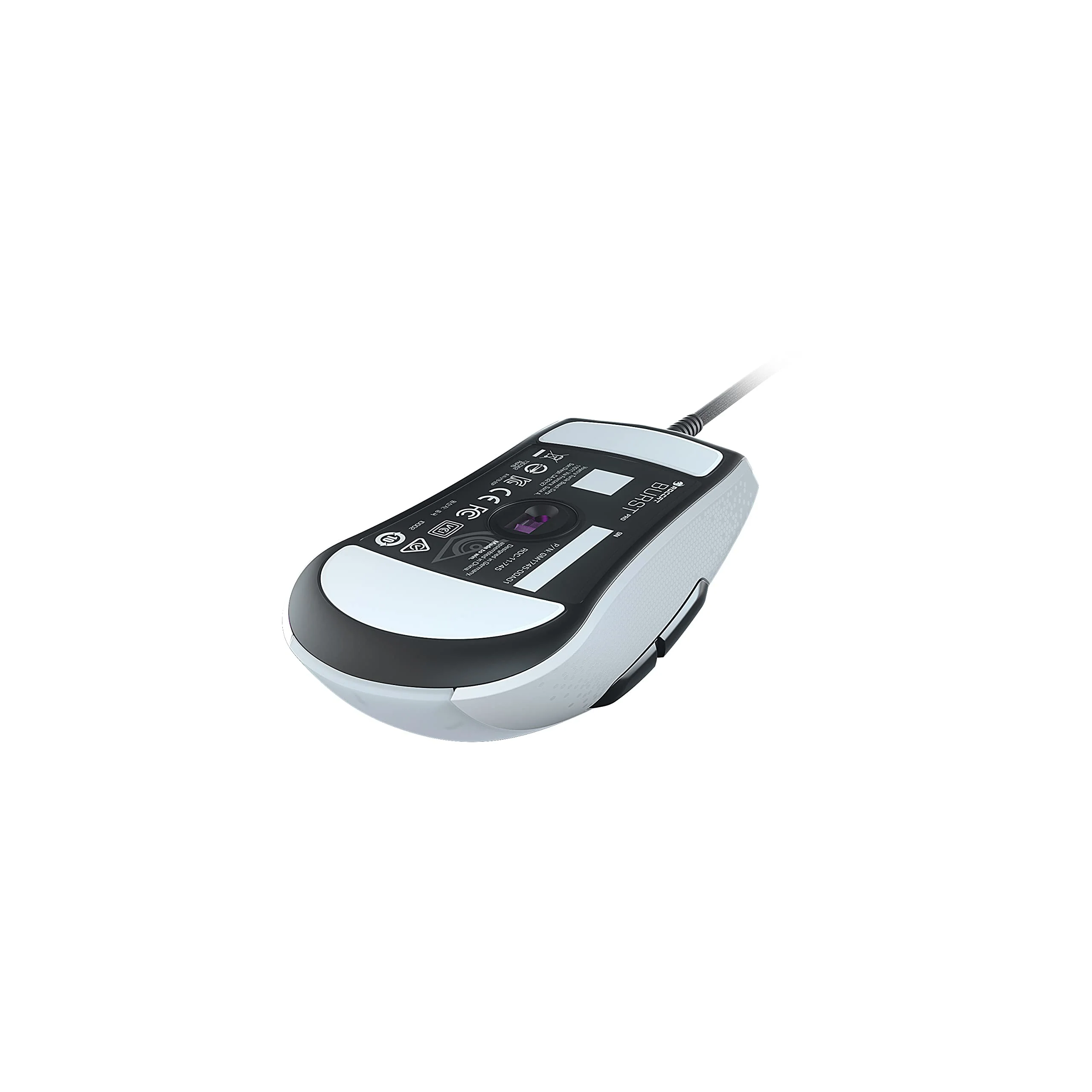 Roccat Burst Pro - Extrem leichte Optical Gaming Maus (hohe Präzision, Optischer Owl-Eye Sensor (100 bis 16.000 Dpi), RGB AIMO LED Beleuchtung, 68g leicht, Designt in Deutschland), weiß - Image 3