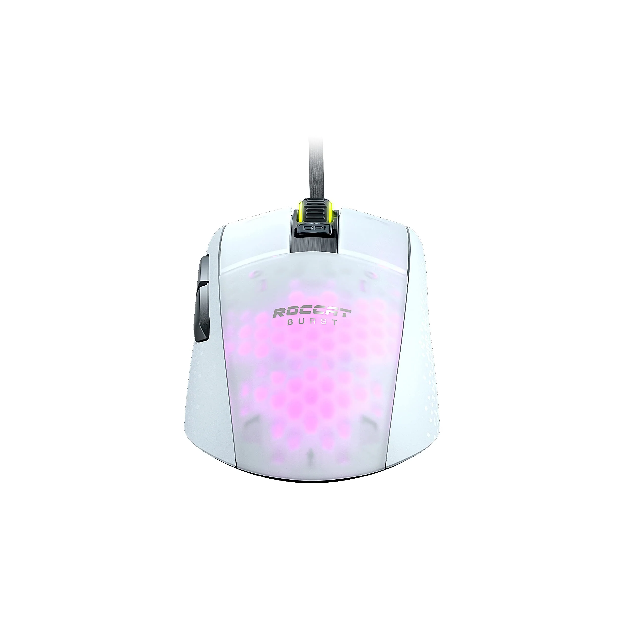 Roccat Burst Pro - Extrem leichte Optical Gaming Maus (hohe Präzision, Optischer Owl-Eye Sensor (100 bis 16.000 Dpi), RGB AIMO LED Beleuchtung, 68g leicht, Designt in Deutschland), weiß - Image 6