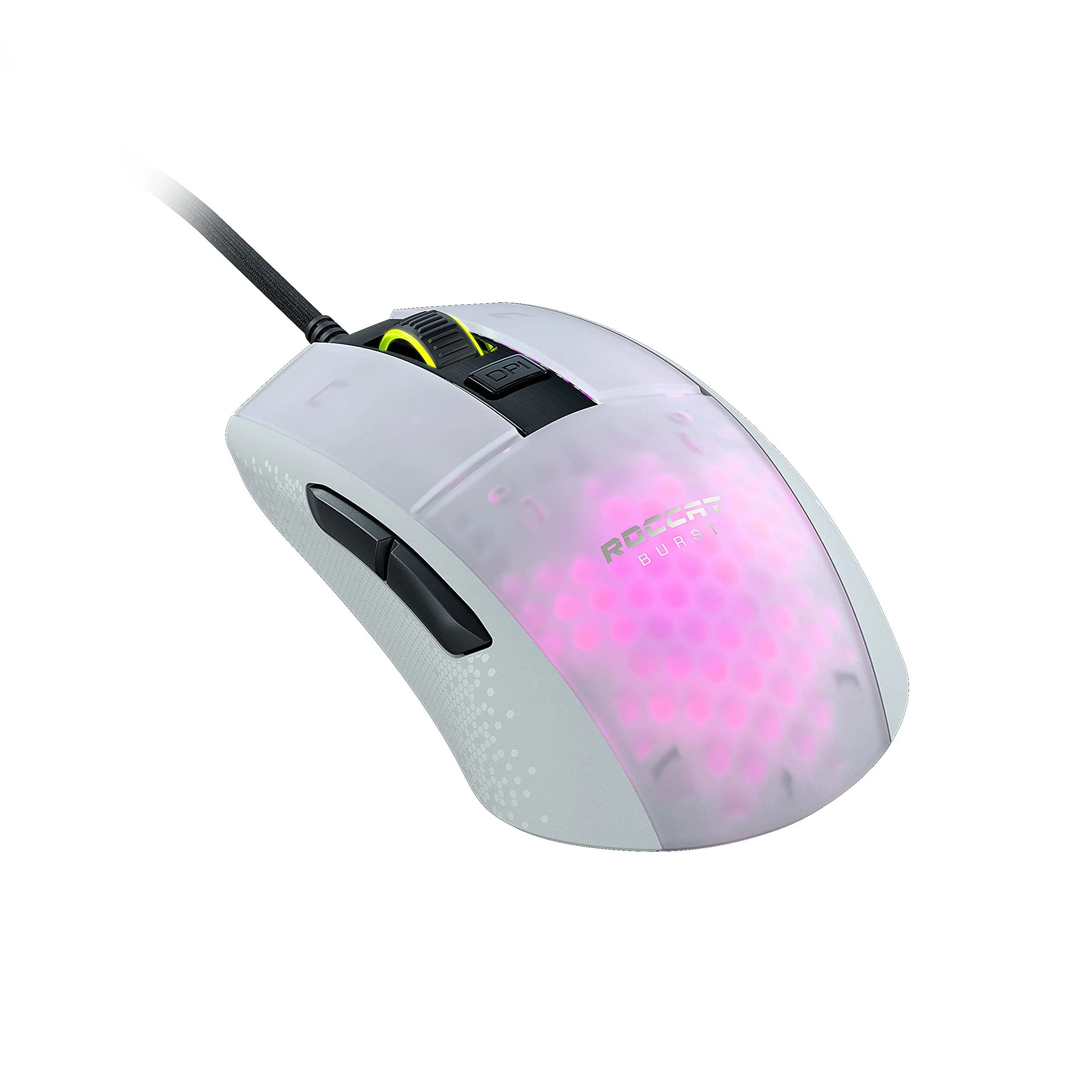 Roccat Burst Pro - Extrem leichte Optical Gaming Maus (hohe Präzision, Optischer Owl-Eye Sensor (100 bis 16.000 Dpi), RGB AIMO LED Beleuchtung, 68g leicht, Designt in Deutschland), weiß - Image 9