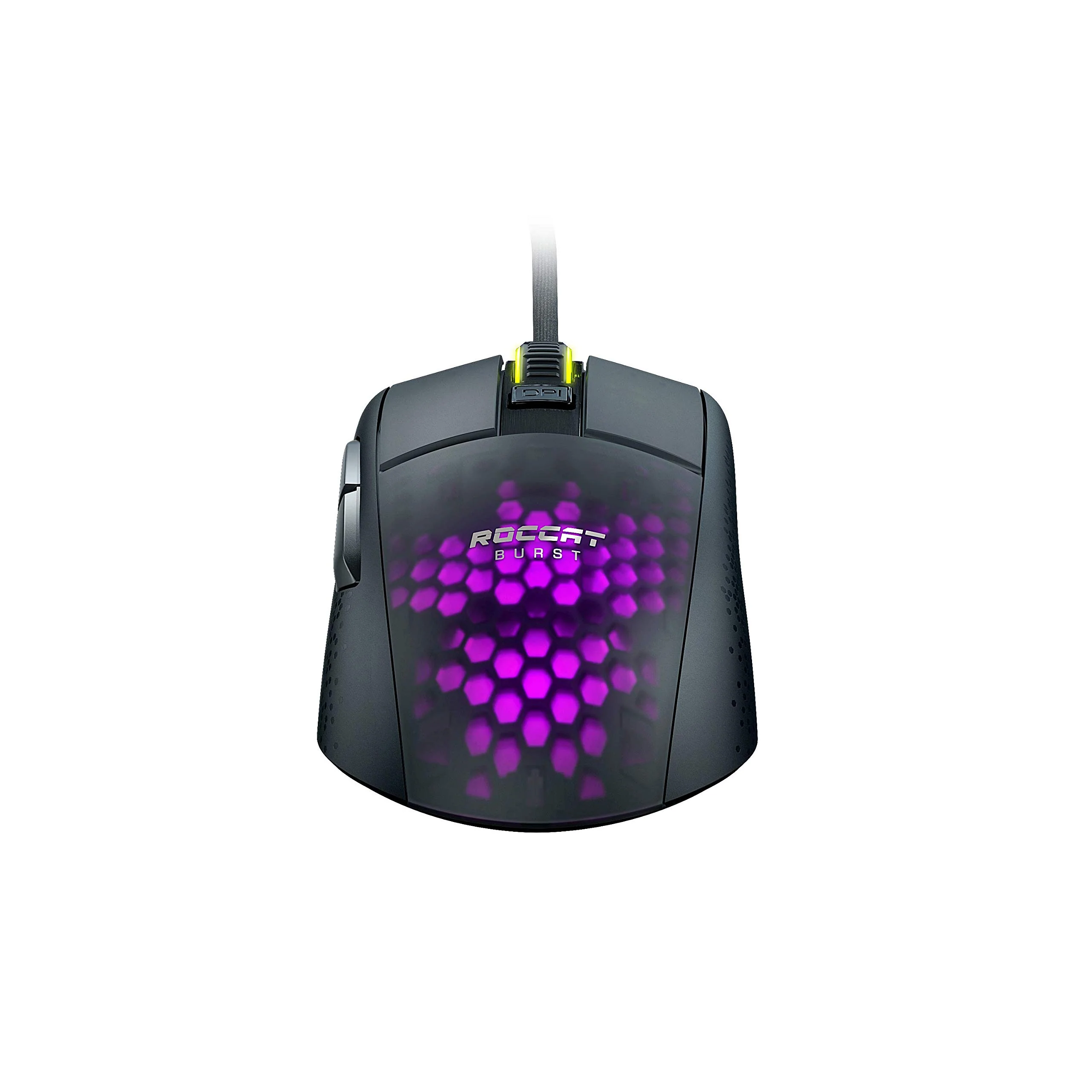 Roccat Burst Pro - Extrem leichte Optical Pro Gaming Maus (hohe Präzision, Optischer Owl-Eye Sensor (100 bis 16.000 Dpi), RGB AIMO LED Beleuchtung, 68g leicht, Designt in Deutschland), schwarz - Image 2