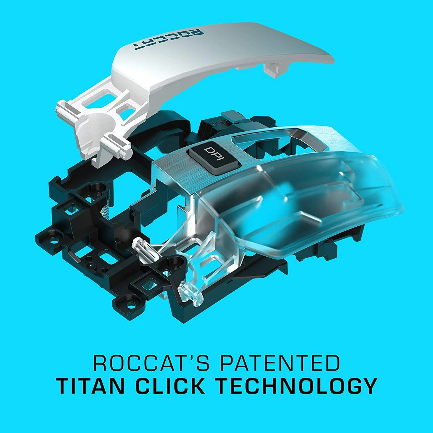 Roccat Kain 200 AIMO RGB Gaming Maus (16.000 Dpi Owl-Eye Sensor, Kabellos, Titan Click Technologie), schwarz - Image 7