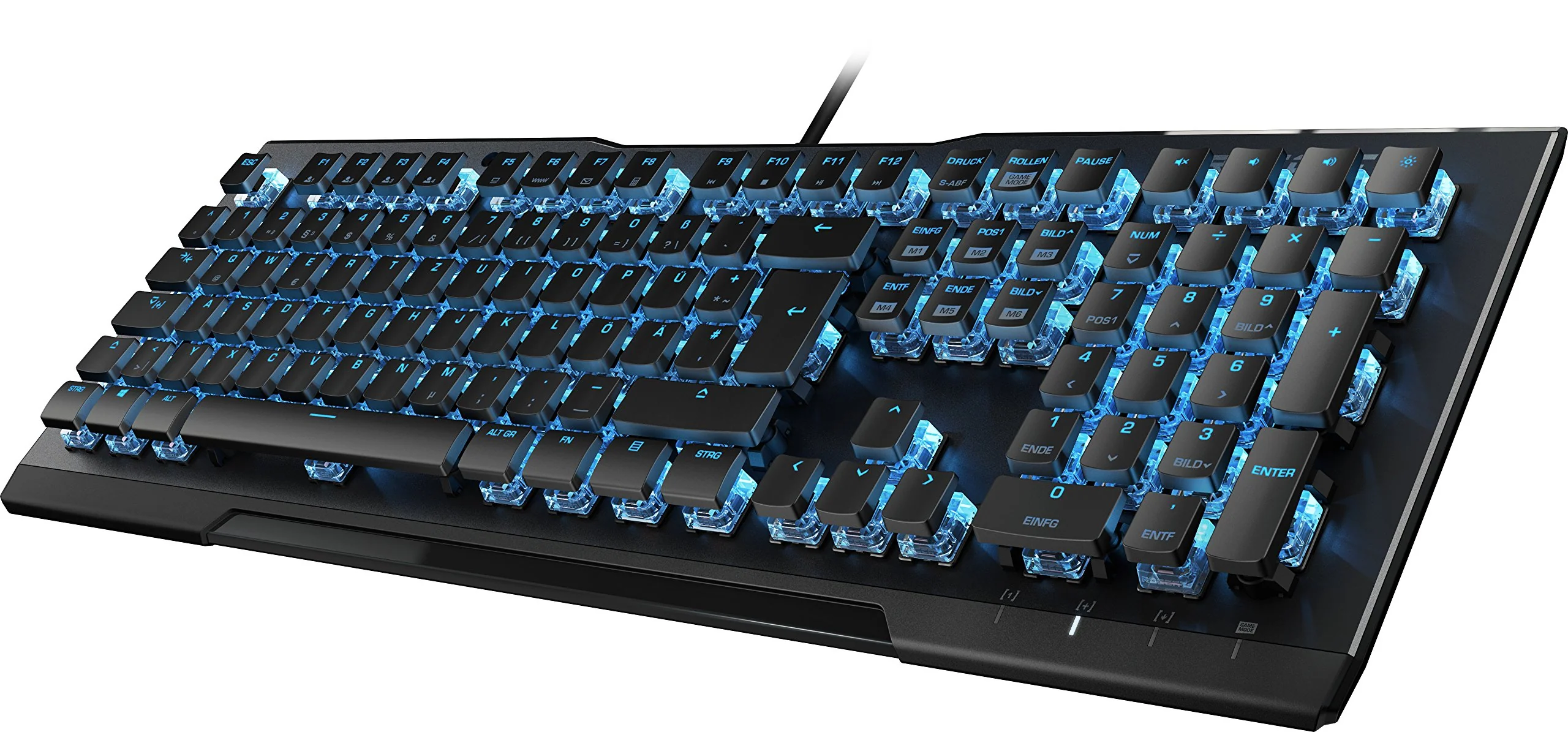 Roccat Vulcan 80 - Mechanical Gaming Keyboard, Blue LED Per-Key Lighting, Titan switches, Durable Design (Aluminum top Plate), Multimedia Keys - Image 4