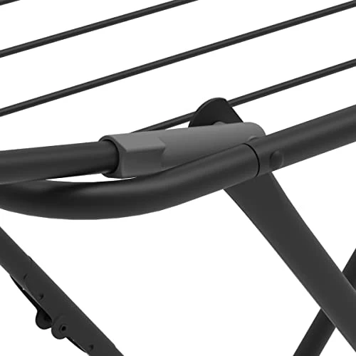 Rörets Wäscheständer Sussi Black – verriegelbare Flügel – Sicherheitssperre – 52x176x96cm – 18 m Trockenfläche - Design und Qualität von Schwedens stärkster Trockenständermarke, für Bekleidung - Image 3