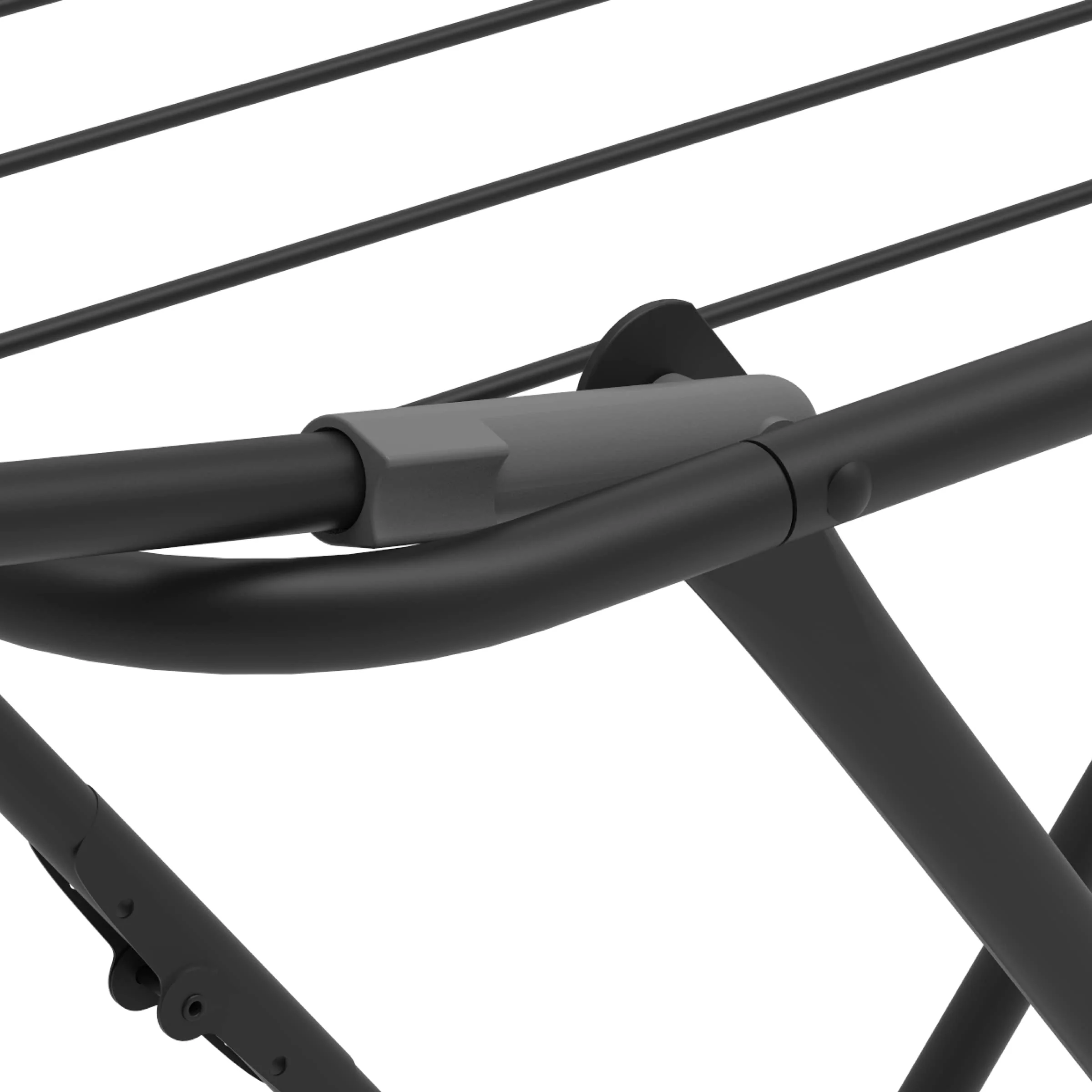 Rörets Wäscheständer Sussi Black – verriegelbare Flügel – Sicherheitssperre – 52x176x96cm – 18 m Trockenfläche - Design und Qualität von Schwedens stärkster Trockenständermarke, für Bekleidung - Image 6