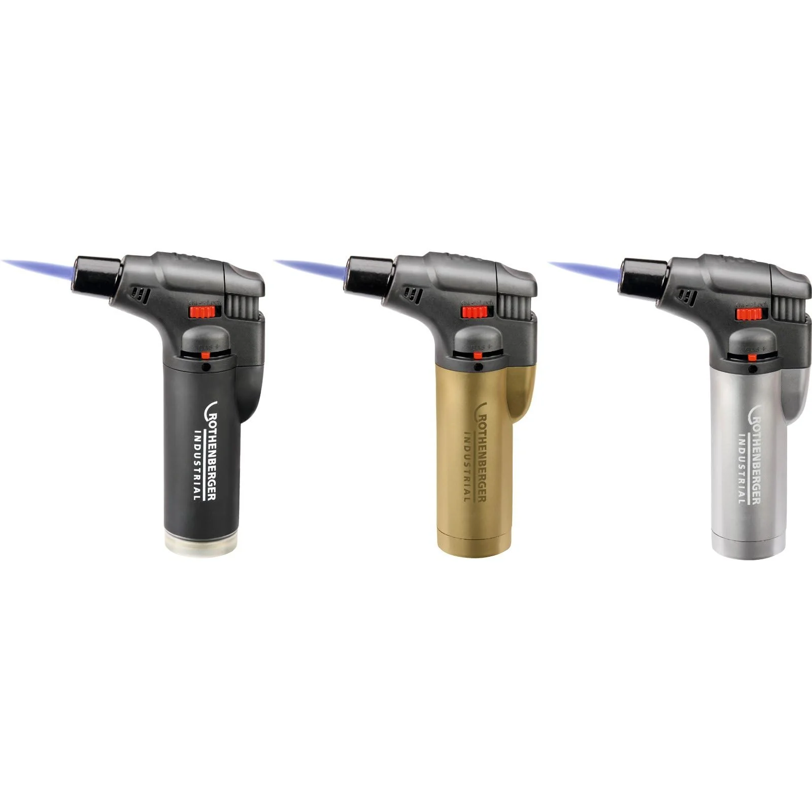 ROTHENBERGER Industrial Sturmfeuerzeug | Universalbrenner | Lötbrenner | wiederbefüllbar | Regulierbare und windsichere Flamme inkl. 1 x Nachfüllgas 100 ml ***Farbe Nicht wählbar*** - Image 3