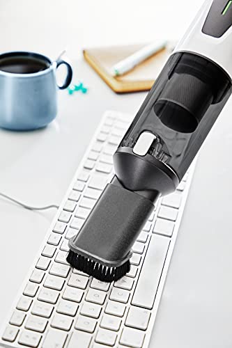 Rowenta AC9736 X-Touch Handstaubsauger (kompakt, Ein-Knopf-Bedienung, zylindrisches Design, digitaler Motor, LED-Warnleuchten, inkl. kleine Bürste und Fugendüse) Grau/Weiß - Image 3