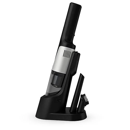 Rowenta AC9736 X-Touch Handstaubsauger (kompakt, Ein-Knopf-Bedienung, zylindrisches Design, digitaler Motor, LED-Warnleuchten, inkl. kleine Bürste und Fugendüse) Grau/Weiß - Image 8