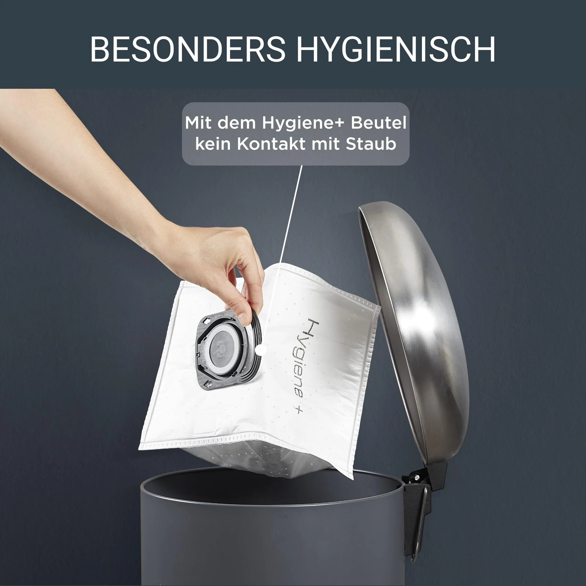 Rowenta Compact Power Staubsauger mit Beutel, Niedriger Energieverbrauch, 900 Watt, 3 Liter Staubbeutel, Langes Kabel, Weiß, RO3927EA - Image 3