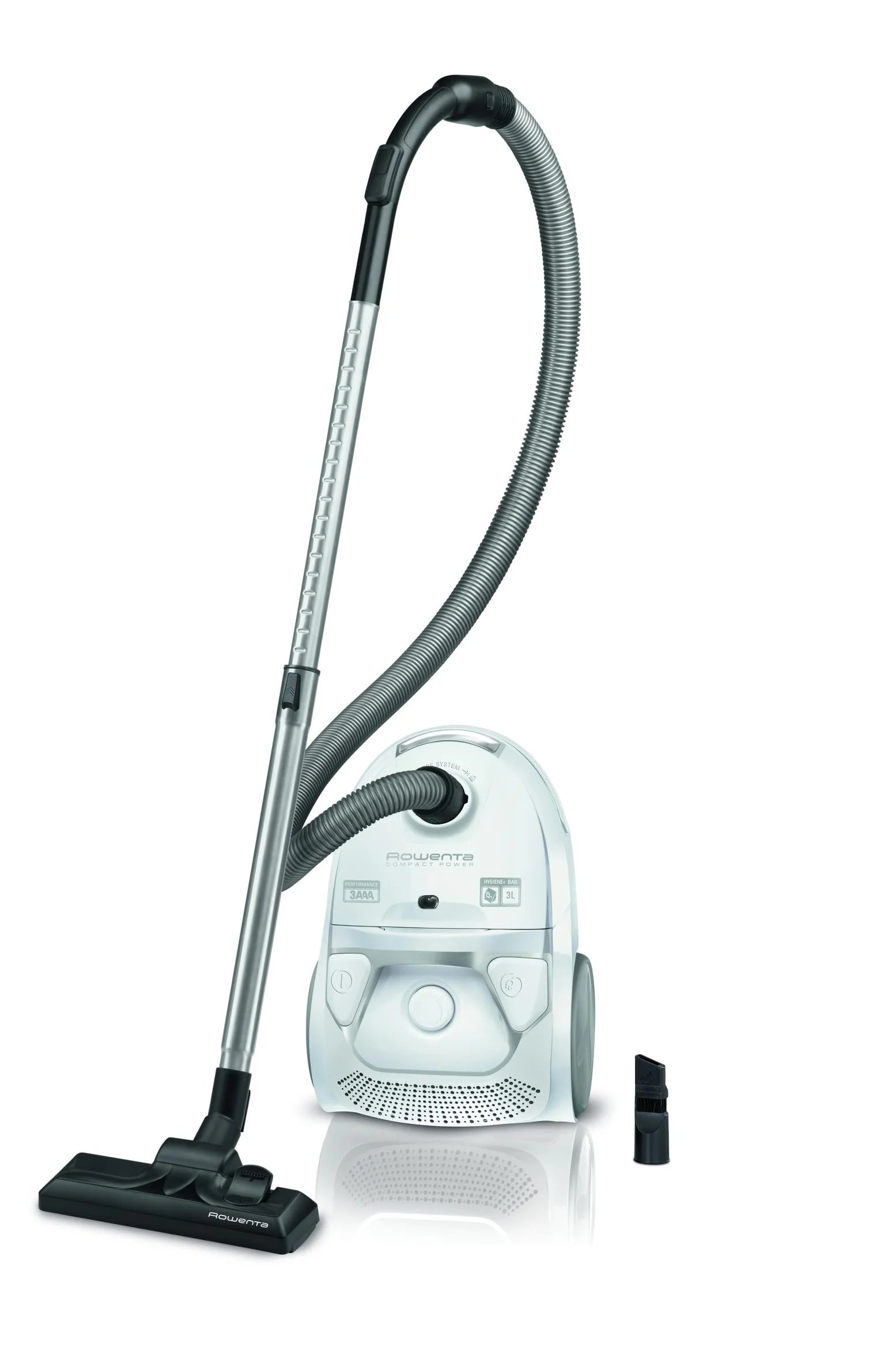 Rowenta Compact Power Staubsauger mit Beutel, Niedriger Energieverbrauch, 900 Watt, 3 Liter Staubbeutel, Langes Kabel, Weiß, RO3927EA - Image 4