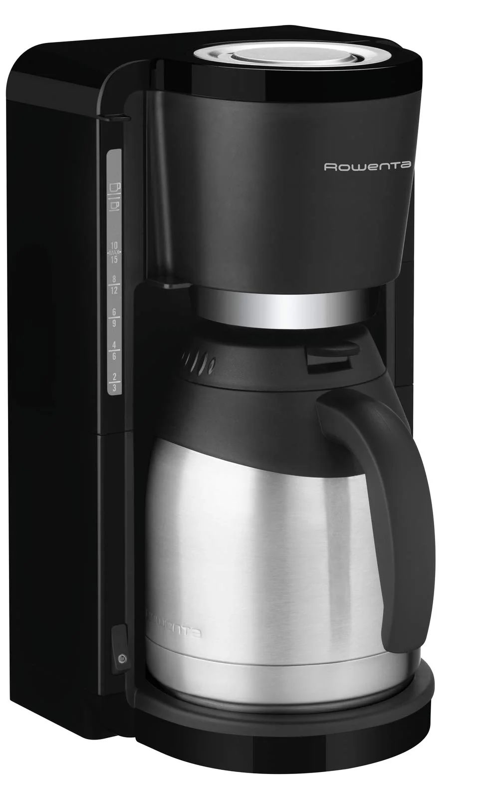 Rowenta CT3818 Filterkaffeemaschine Adagio Milano | Edelstahl- Thermokanne | 10-15 Tassen | Fassungsvermögen 1,25 L | Automatische Abschaltung | 850 Watt | 26.5 x 27 x 38.5 cm | Schwarz - Image 3