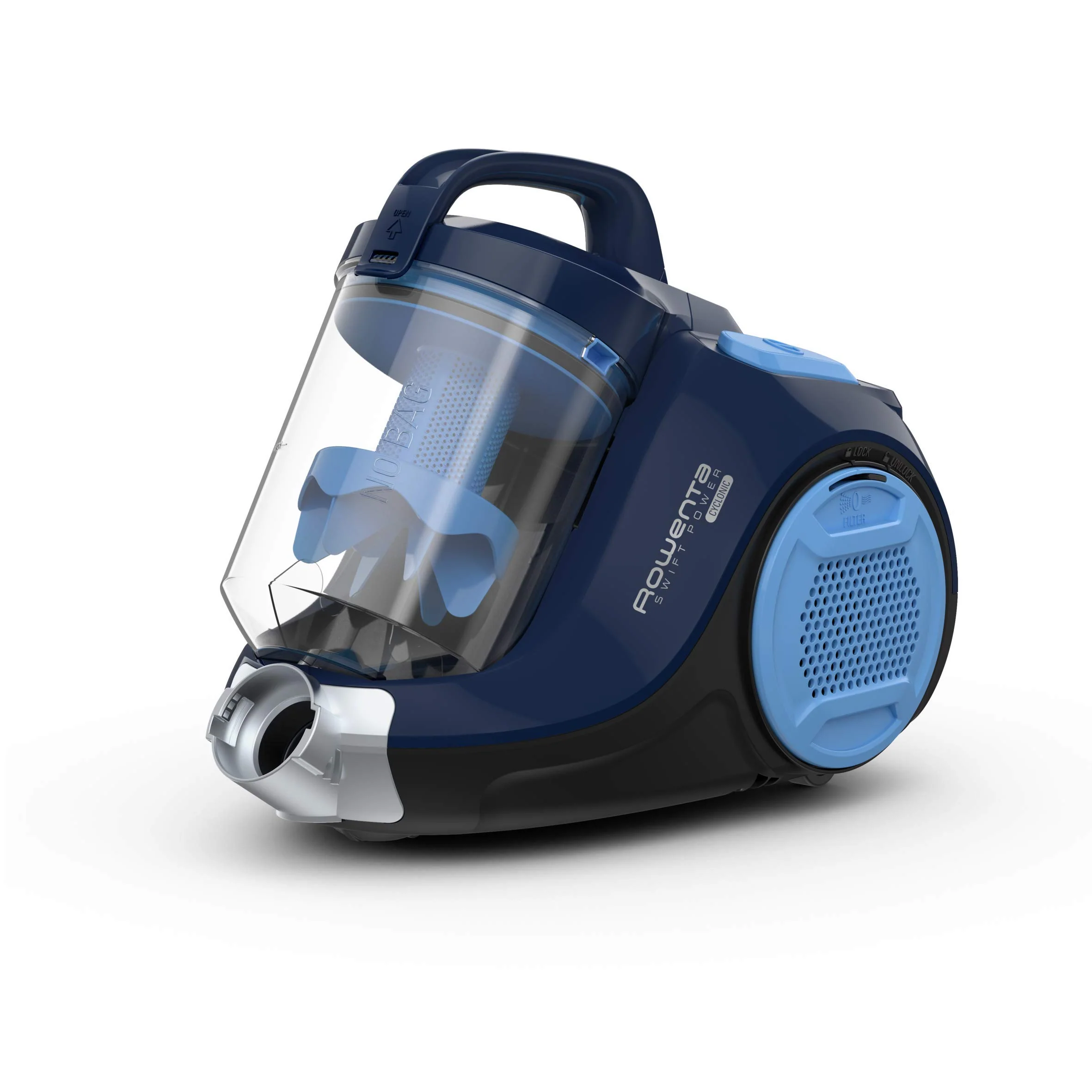 Rowenta RO2981 RO2981EA Staubsauger, Stahl, 1.2 liters, Blau - Image 2