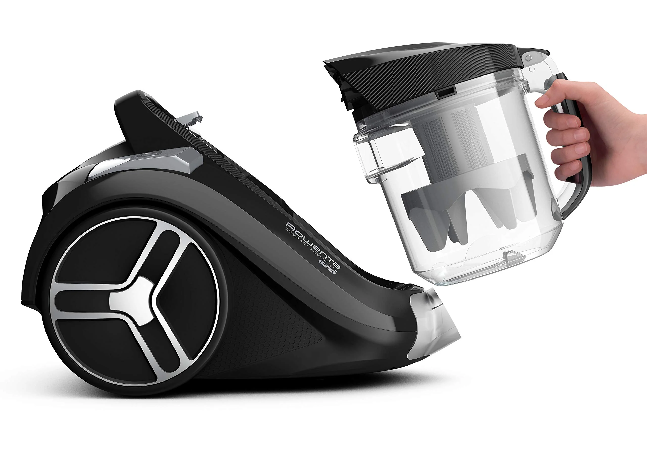 Rowenta RO4825EA Compact Power XXL, beutelloser Bodenstaubsauger, Schwarz, 550 W, 2.5 liters, 75 Dezibel - Image 4