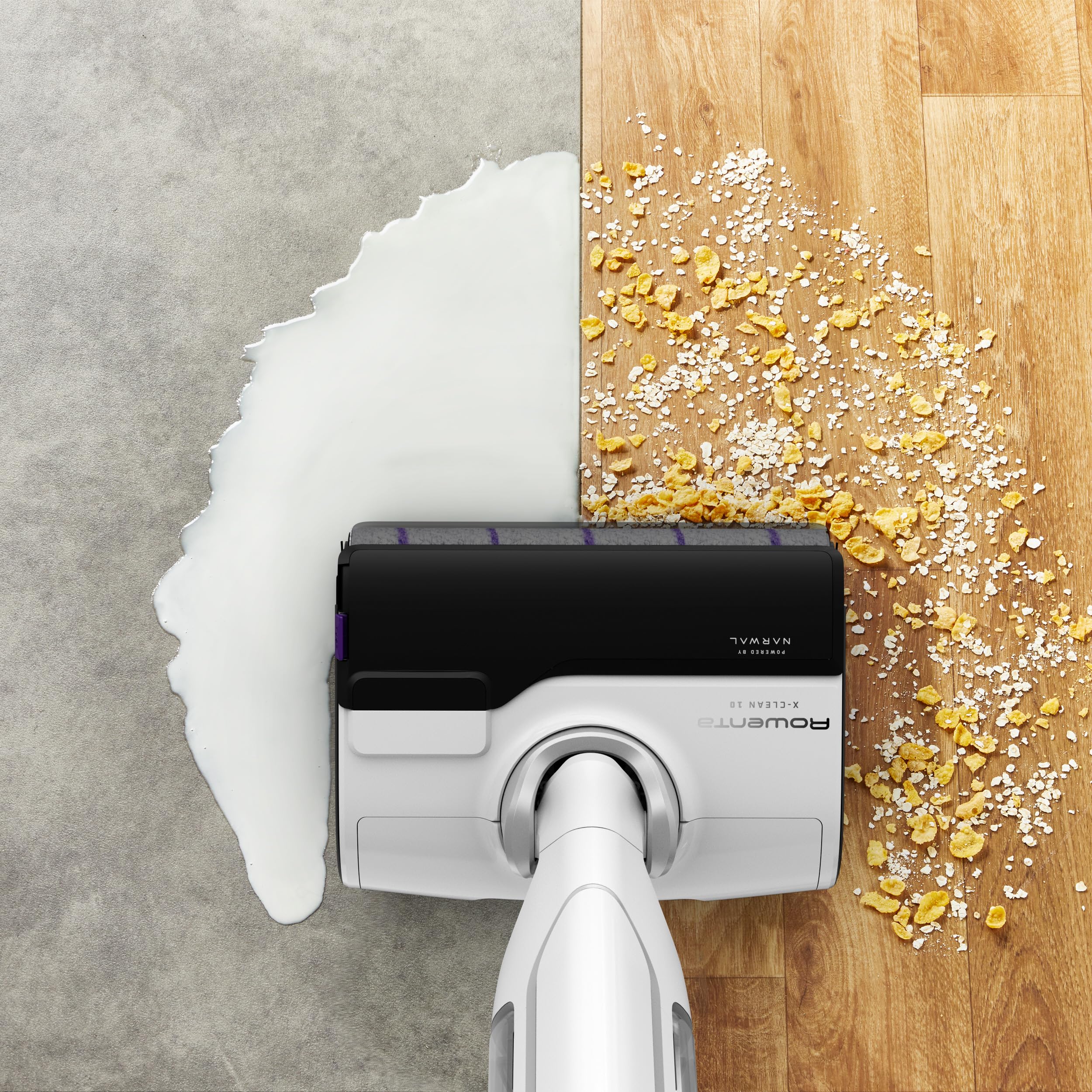 Rowenta X-Clean 4 kabelloser Nass-und Trockenstaubsauger, Selbstreinigungsfunktion, Nass Trockensauger 50min Laufzeit, automatische Schmutzerkennung, Nasssauger mit smartem LED Display, grau GZ5036WO - Image 11