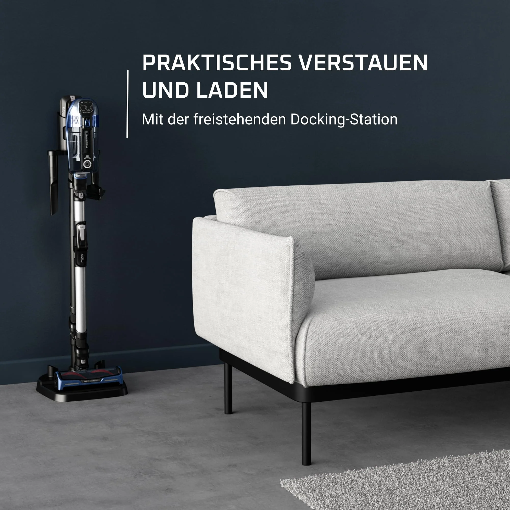 Rowenta X-Force Flex 14.60 Aqua, Kabelloser Staubsauger mit Wisch-Funktion, Flex-Gelenk, bis zu 200 AirWatt und 70 min Akku-Laufzeit, RH99C3WO - Image 3