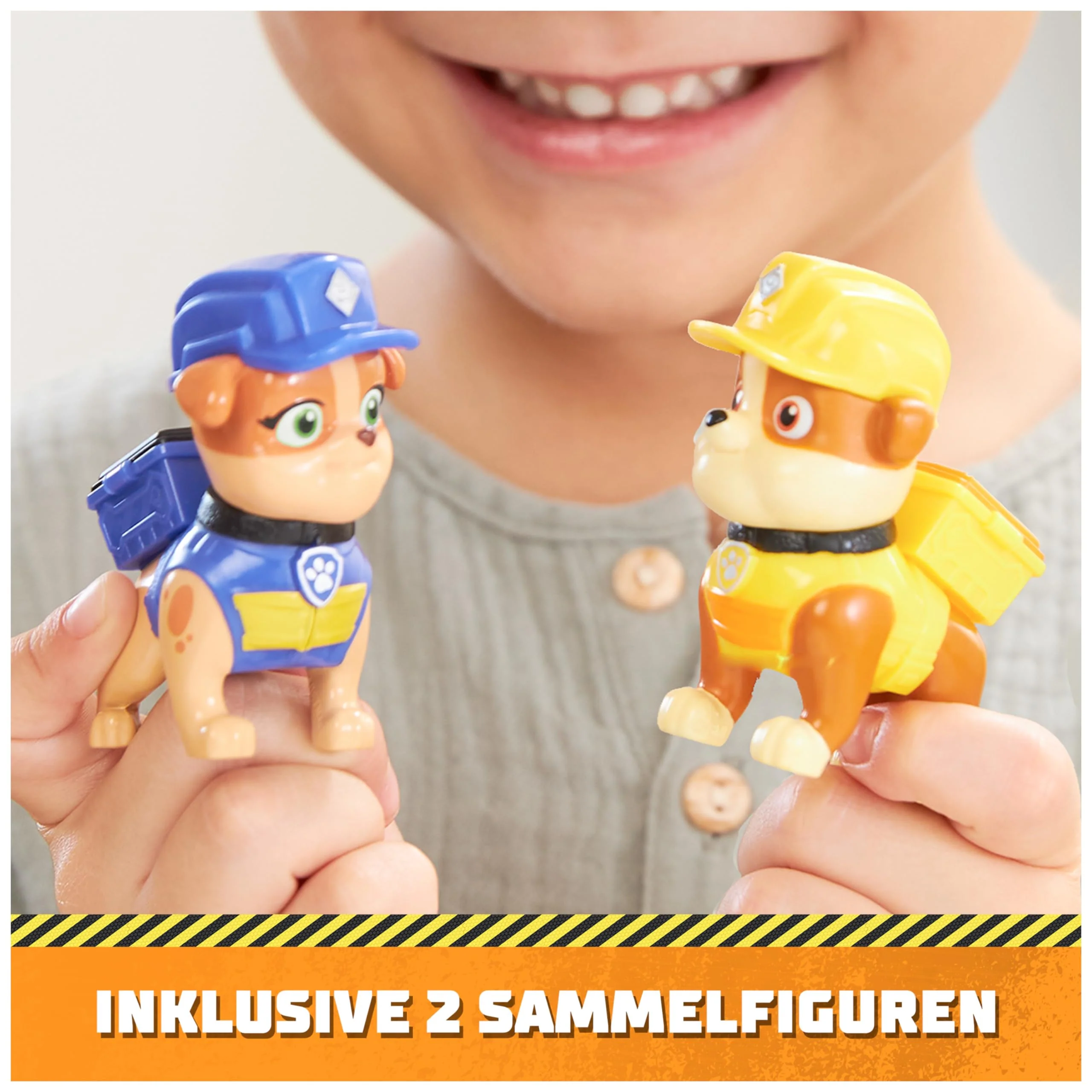 Rubble & Crew – Actionfiguren-Set mit Rubble & Mix Figur, 2 Bauspielzeugen und 85g Kinetic Sand Build-it-Sand, Spielzeug geeignet für Kinder ab 3 Jahren - Image 9
