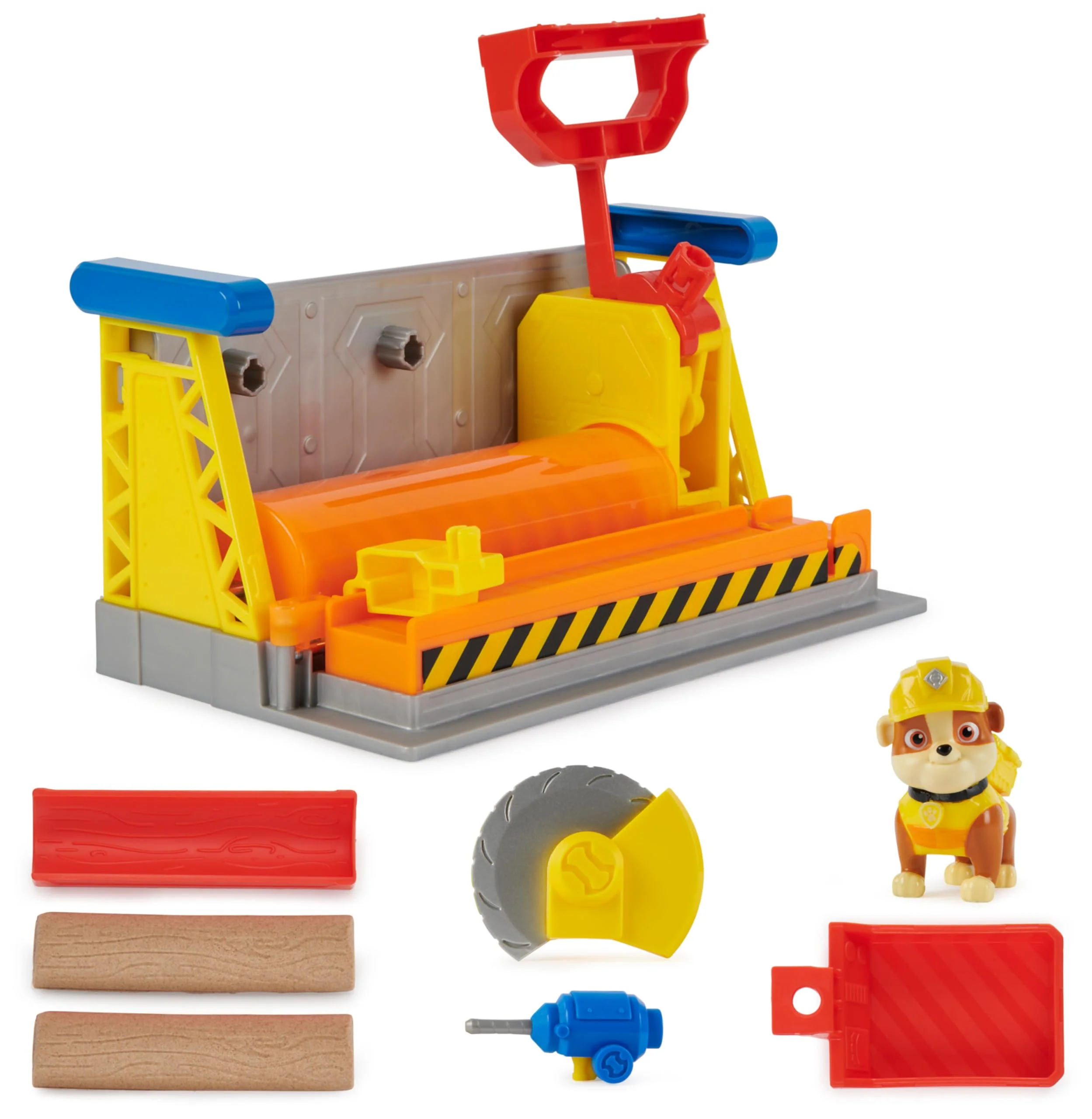Rubble & Crew - Werkstatt Spielset mit 2 Werkzeug-Aufsätzen, 1 Rubble Hundefigur, 85g Kinetic Sand Build-it Sand und 1 Sandform, Spielzeug geeignet für Kinder ab 3 Jahren - Image 3