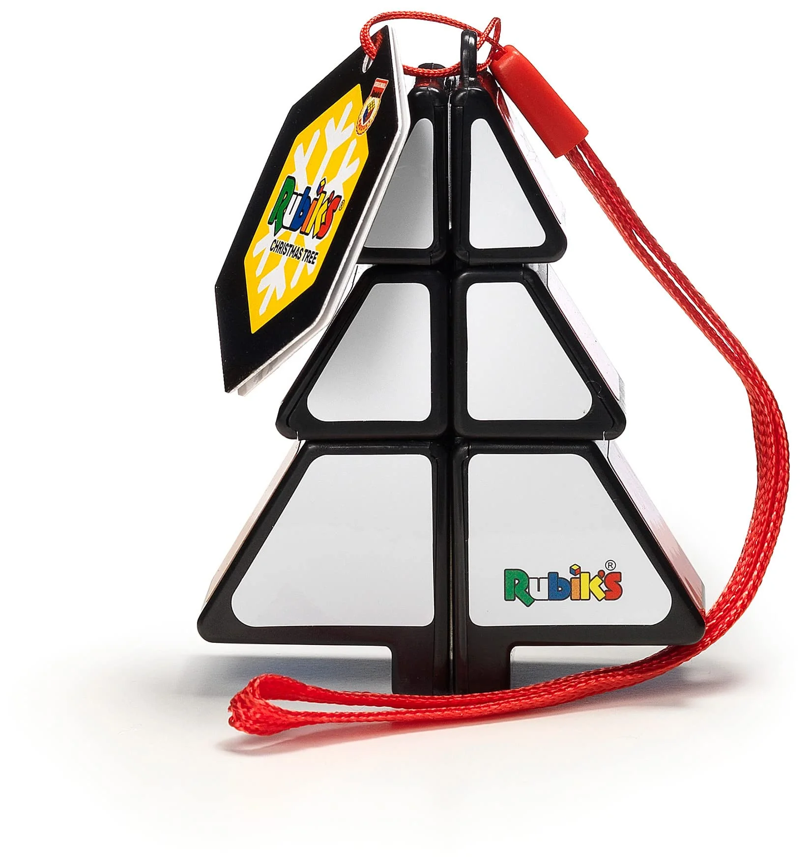 Rubik's Würfel Weihnachtsbaum – Puzzlespiel für Erwachsene und Kinder Mini-Puzzle Schlüsselanhänger Tannenbaum Format 1 x 2 x 3 Thema Weihnachten – Dekoration Weihnachtsbaum – Problemlösung