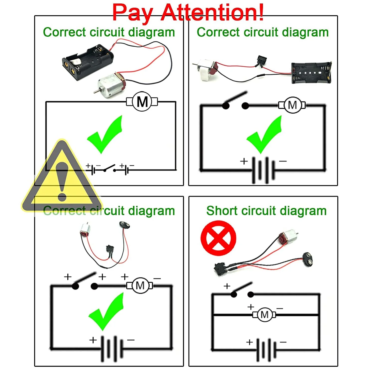 RUNCCI-YUN 8 Set DC Motors Kit,130 Micro DC Motor 1.5V-3V 12000-15000 RPM+8 pcs AA Batteriehalter+Mini Boat Schalter+Propeller+ Kabel (1m) für Kinder DIY Spielzeugautos Wissenschaftliche Experimente - Image 3