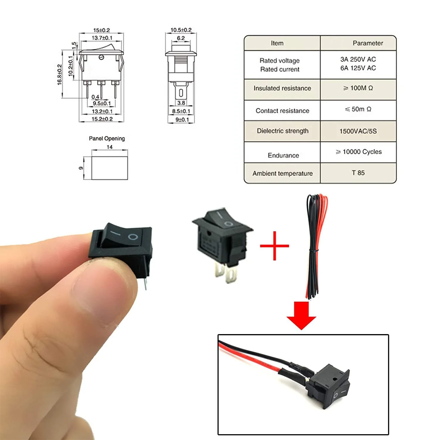 RUNCCI-YUN 8 Set DC Motors Kit,130 Micro DC Motor 1.5V-3V 12000-15000 RPM+8 pcs AA Batteriehalter+Mini Boat Schalter+Propeller+ Kabel (1m) für Kinder DIY Spielzeugautos Wissenschaftliche Experimente - Image 4