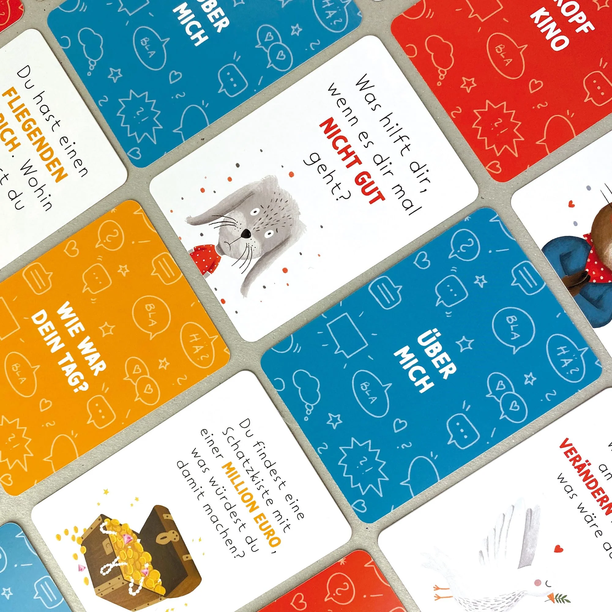 Rüsselfuchs Erzähl doch mal - 40 Erzählkarten für Kinder - Erzählt euch mehr Gesprächskarten - Geschenk für mehr Achtsamkeit und Stärkung der Eltern-Kind-Beziehung - DIN A7 - Image 2