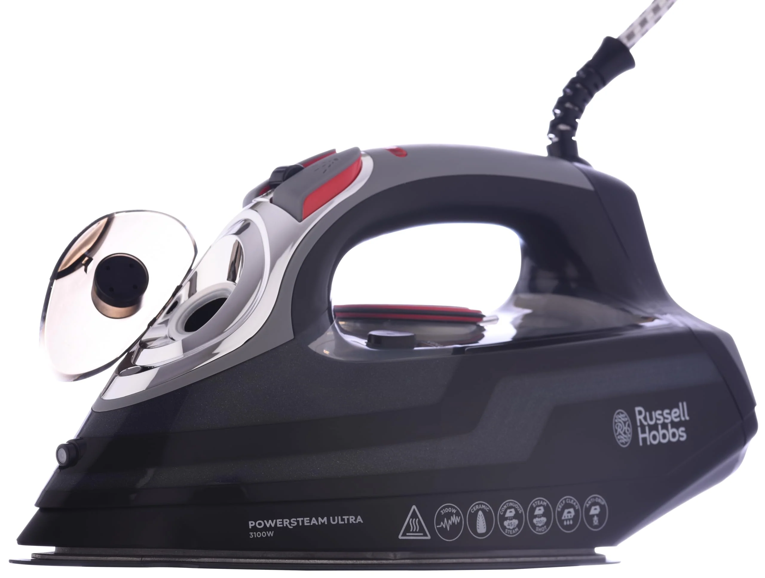 Russell Hobbs Dampfbügeleisen [3100W, 210 g Extra-Dampfstoß] Bügeleisen Power (350ml Wassertank, Keramik Bügelsohle, Selbstreinigungs- & Sprühwasserfunktion, Antikalk & Tropfstopp, 70g/min) 20630-56 - Image 12