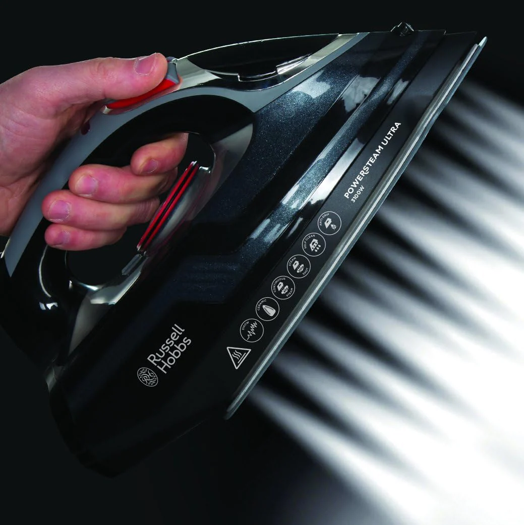Russell Hobbs Dampfbügeleisen [3100W, 210 g Extra-Dampfstoß] Bügeleisen Power (350ml Wassertank, Keramik Bügelsohle, Selbstreinigungs- & Sprühwasserfunktion, Antikalk & Tropfstopp, 70g/min) 20630-56 - Image 13