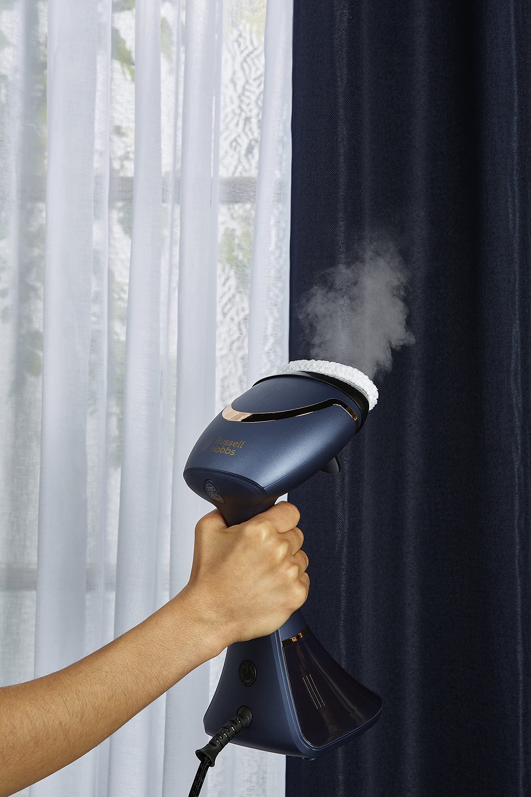 Russell Hobbs Dampfglätter [Testsieger] Bügeleisen Multi Steam Genie Pro Aroma (1800W, 32g/min Dampf, Reisebügeleisen inkl. 3 Aufsätze: Kleidung, Vorhänge, Polstermöbel) 28041-56 - Image 14
