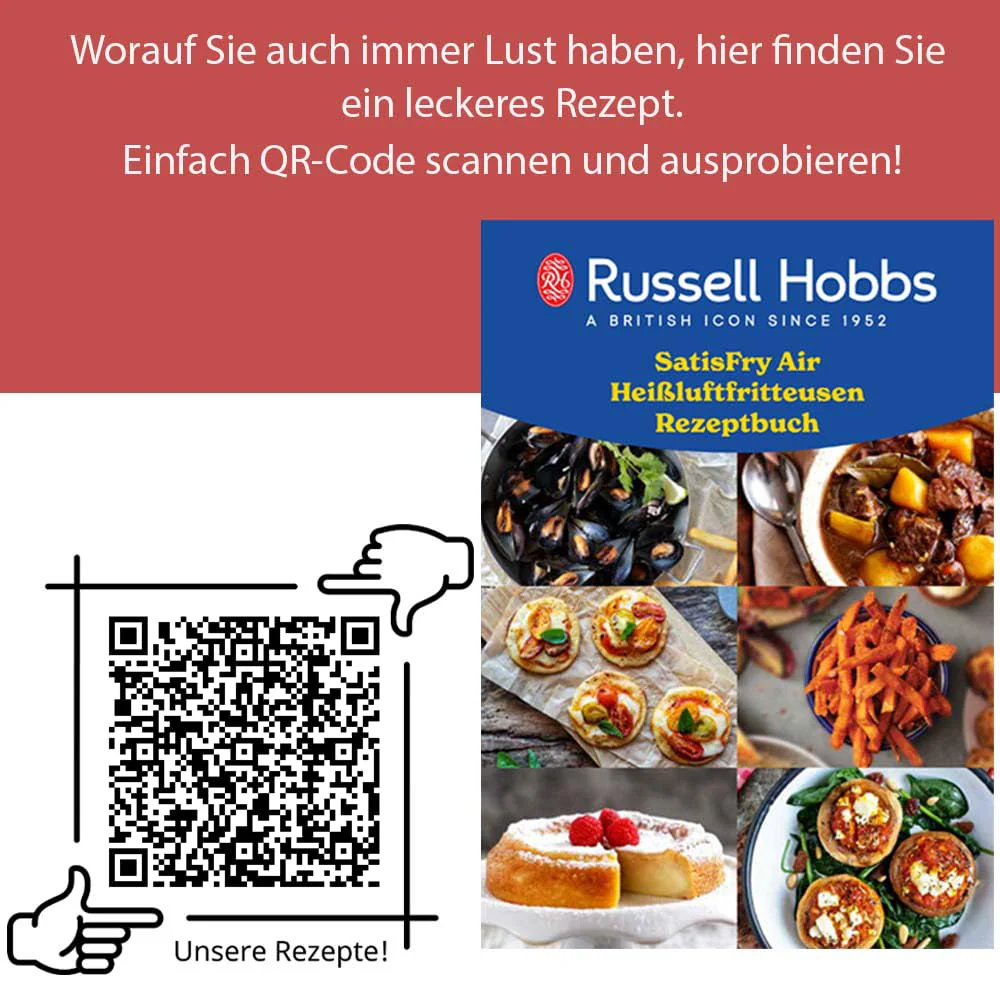 Russell Hobbs Heißluftfritteuse 2 Kammern 9L Rapid AirFryer [2 Fächer je 4,5l, sehr leiser Betrieb, 9 Programme] SatisFry Fritteuse (spülmaschinenfest, Match & Synchronisierungsfunktion) 27681-56 - Image 10