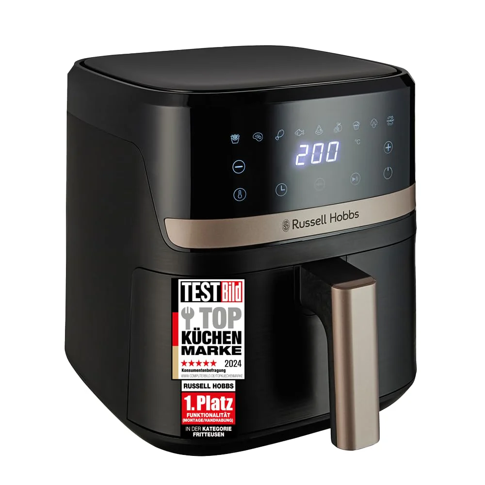 Russell Hobbs Heißluftfritteuse L 4,3L Rapid AirFryer [sehr kleines Gehäuse, sehr leise, 9 Programme] SatisFry (spülmaschinenfest, Fritteuse ohne Öl, TouchScreen, Grillen, Backen, Braten etc) 27610-56 - Image 13