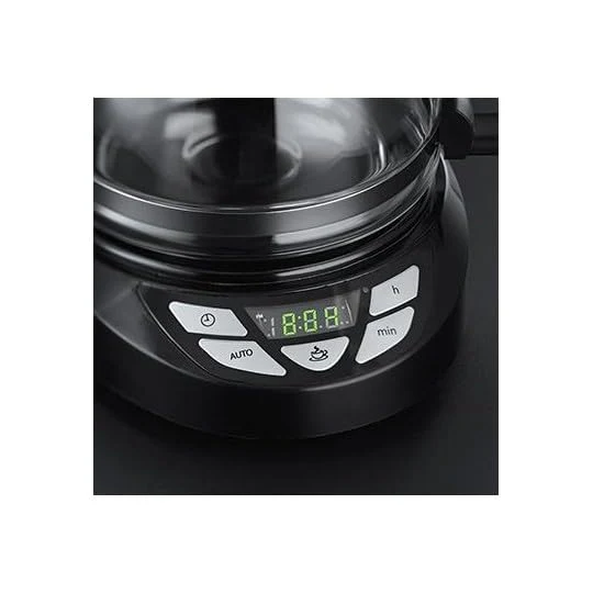 Russell Hobbs Kaffeemaschine [Digitaler Timer, Brausekopf für optimale Extraktion&Aroma] Textures+ (1 bis12 Tassen, 1,25l Glaskanne, Warmhalteplatte, Tropf-Stopp) Filterkaffeemaschine 22620-56 - Image 4