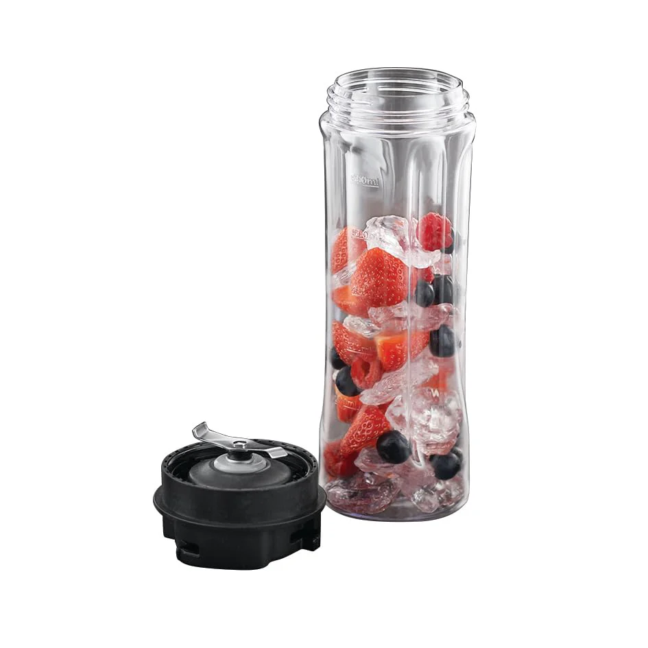 Russell Hobbs Mixer - Standmixer & Smoothie Maker to go [23.500 U/min Power-Motor] inkl. 1x Mixbehälter 600ml (BPA-frei, spülmaschinen- & bruchfest inkl. Deckel) Zerkleinerer, Edelstahl, 23472-56