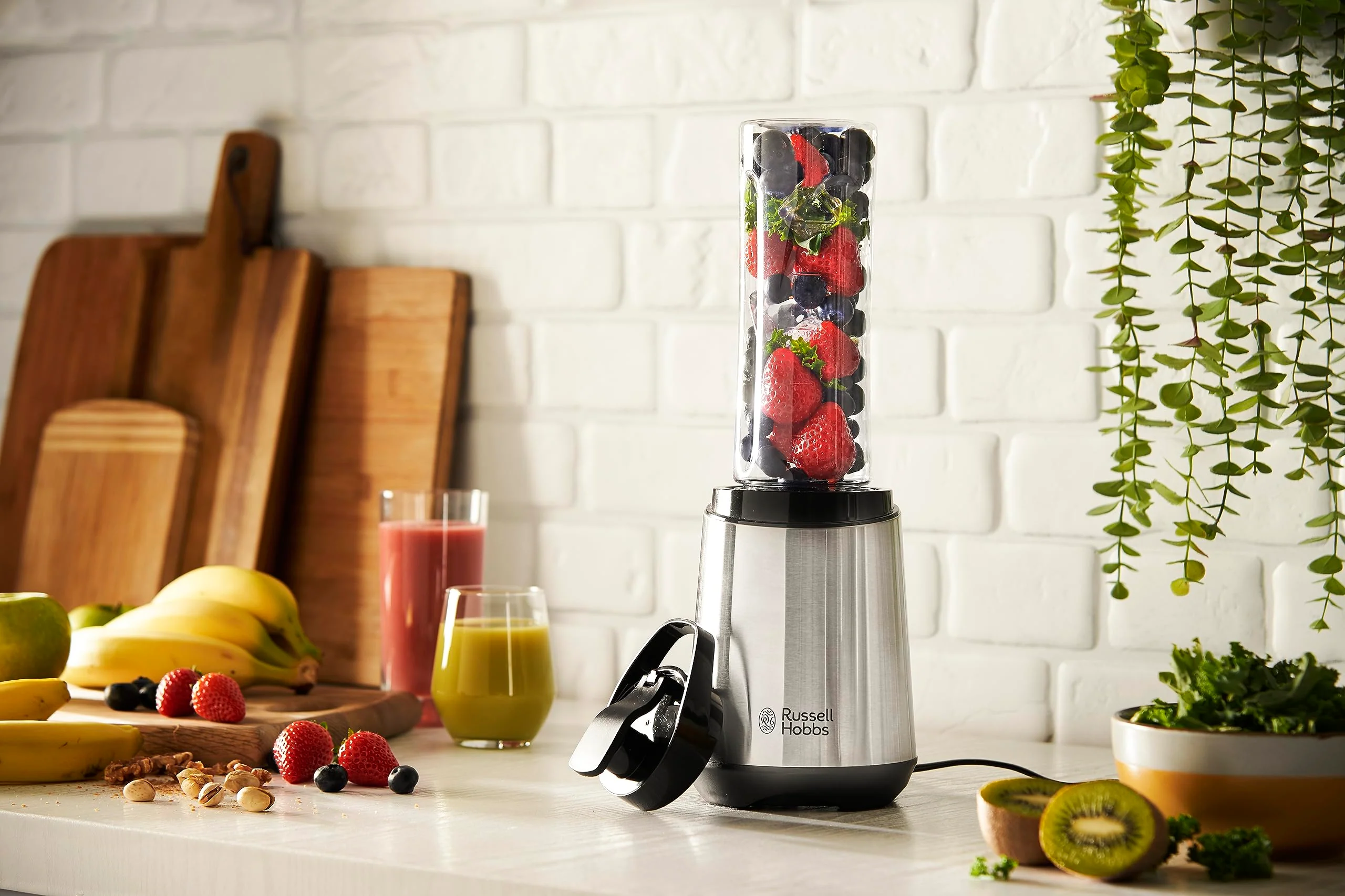 Russell Hobbs Mixer - Standmixer & Smoothie Maker to go [23.500 U/min Power-Motor] inkl. 1x Mixbehälter 600ml (BPA-frei, spülmaschinen- & bruchfest inkl. Deckel) Zerkleinerer, Edelstahl, 23472-56 - Image 8
