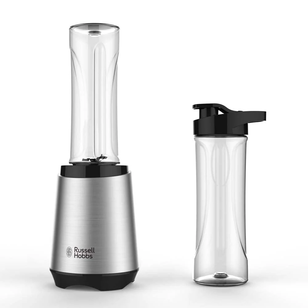 Russell Hobbs Mixer - Standmixer & Smoothie Maker to go [23.500 U/min Power-Motor] inkl. 2x Mixbehälter 600ml (BPA-frei, spülmaschinen- & bruchfest inkl. Deckel) Zerkleinerer, Edelstahl, 23470-56 - Image 7