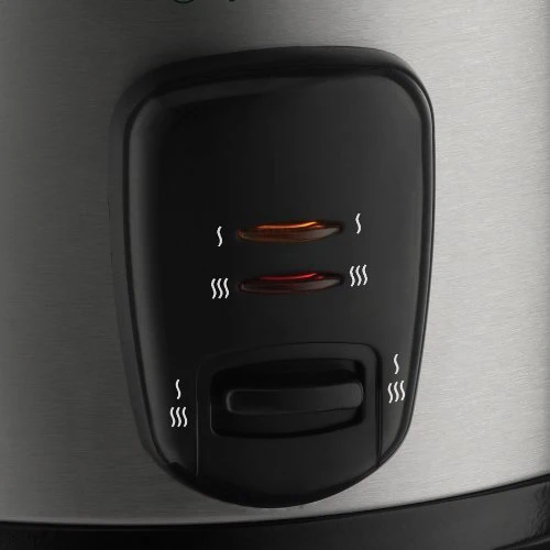 Russell Hobbs Reiskocher [1,8l] inkl. Dampfgarer -Einsatz (Warmhaltefunktion, antihaftbeschichteter Gartopf, Reislöffel & Messbecher, Edelstahl, Glas-Deckel, Schongarer für Gemüse & Fisch etc)19750-56 - Image 8