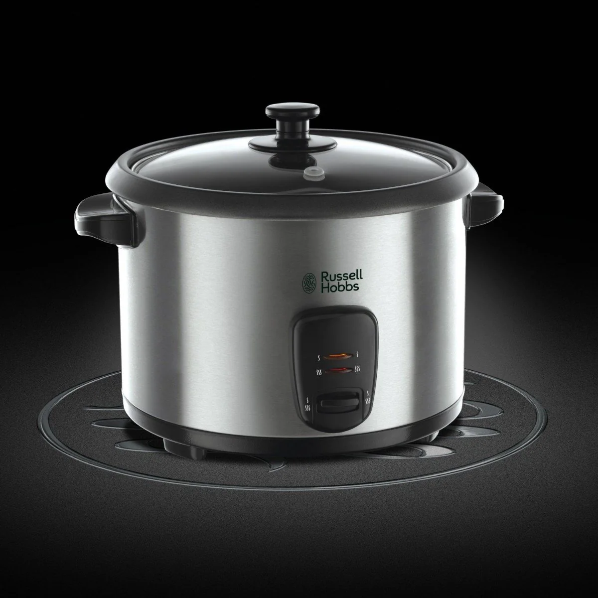 Russell Hobbs Reiskocher [1,8l] inkl. Dampfgarer -Einsatz (Warmhaltefunktion, antihaftbeschichteter Gartopf, Reislöffel & Messbecher, Edelstahl, Glas-Deckel, Schongarer für Gemüse & Fisch etc)19750-56 - Image 9