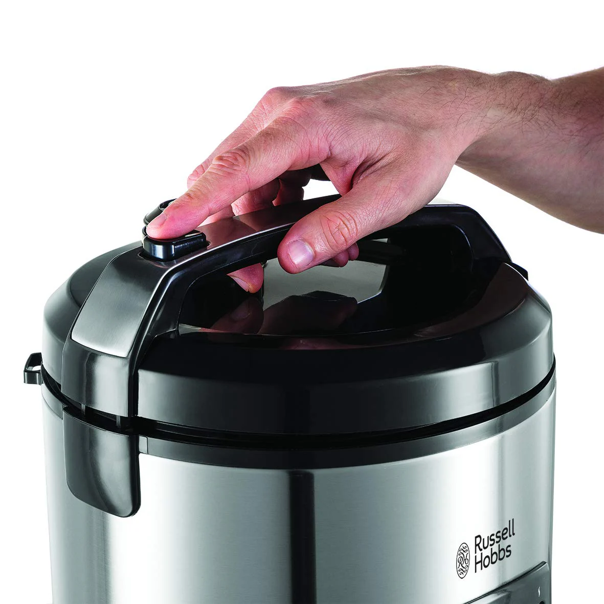 Russell Hobbs Reiskocher [Testsieger] 1,2l inkl. Dampfgarer -Einsatz mit Aroma-Klappdeckel (Warmhaltefunktion, antihaftbeschichteter Gartopf, Reislöffel & Messbecher, Edelstahl) 27080-56 - Image 5