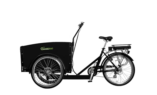 SachsenRAD E-Lastenrad T1 250W 36V|Flexible Transportbox mit Versteckter,Abschließbarer Box mit LCD Display und StVZO-zugelassene LED-Leuchten für Kindertransport,Langlebiger LG-Zelle,schwarz - Image 8